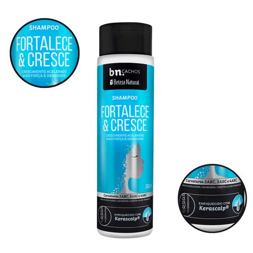 Shampoo Fortalece e Cresce 300ml | bn.Cachos